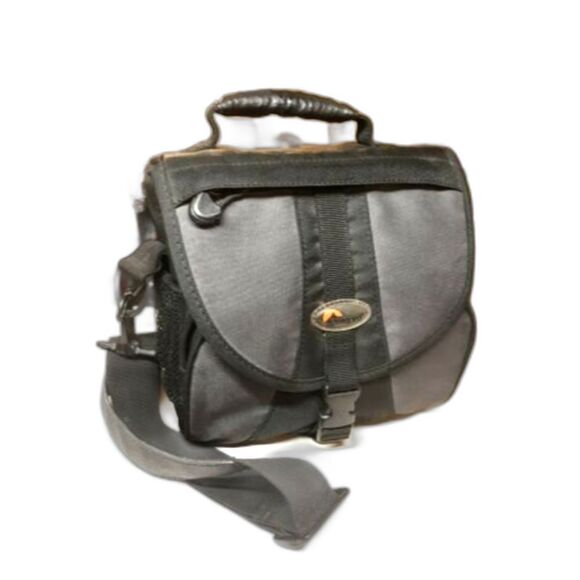 Lowepro EX-140 Camera Camcorder Storage Bag Case Black Nylon w/ Shoulder Strap - Picture 1 of 5